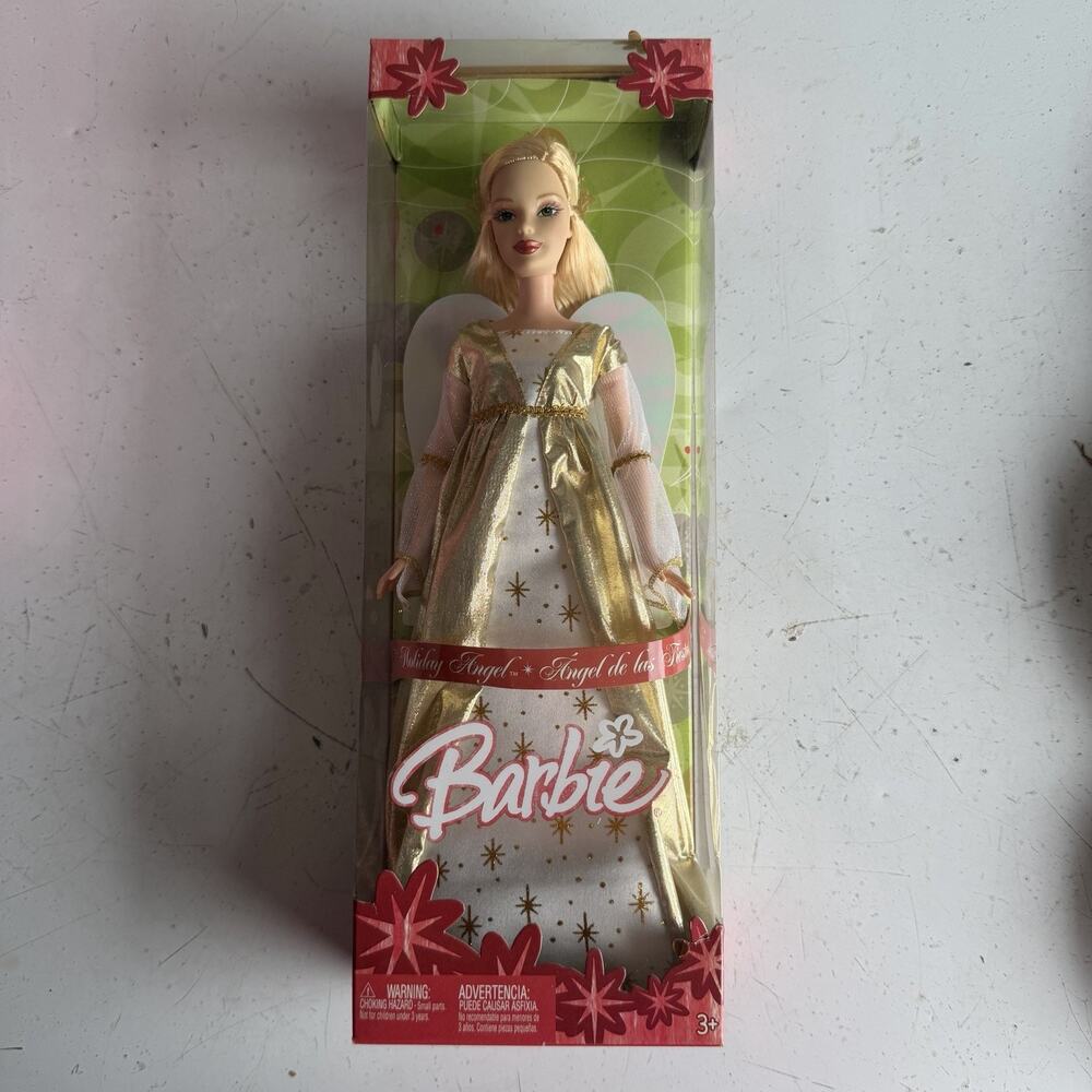 2005 Mattel Holiday Angel Barbie G5322 Wings Christmas NIB